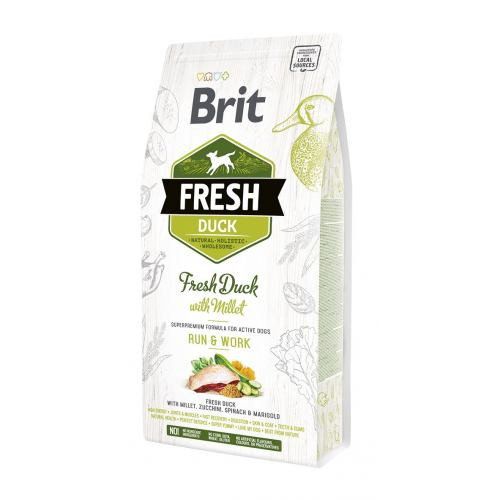 Корм сухий Brit Fresh Duck/Millet Active Run and Work для дорослих активних собак з качкою та пшоном 2,5 кг Киев - изображение 1