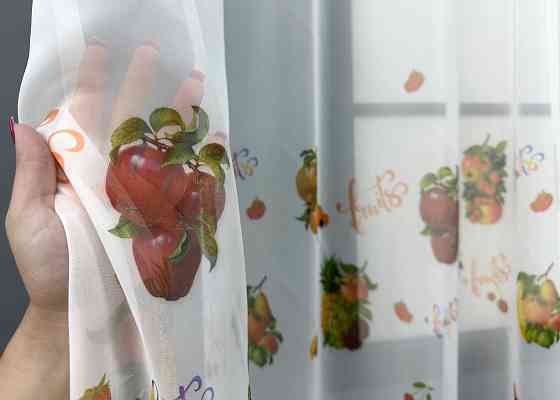 Кухонная арка VR-Textil № 1755т шифон разноцветный 300х170 см (53-0055) Киев