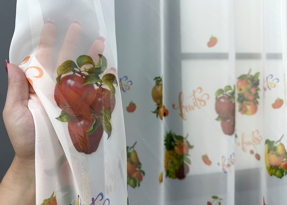 Кухонная арка VR-Textil № 1755т шифон разноцветный 300х170 см (53-0055) Киев - изображение 3