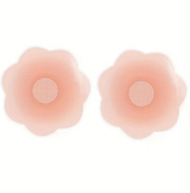 Наклейки на соски силиконовые 3 пары one size бежевый Киев - изображение 3