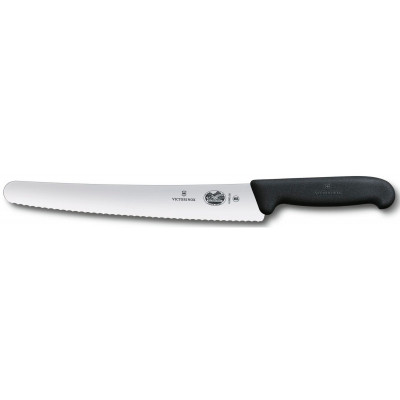 Кухонний ніж Victorinox Fibrox Pastry 26 см Serrated Black (5.2933.26) Вінниця - фото 1