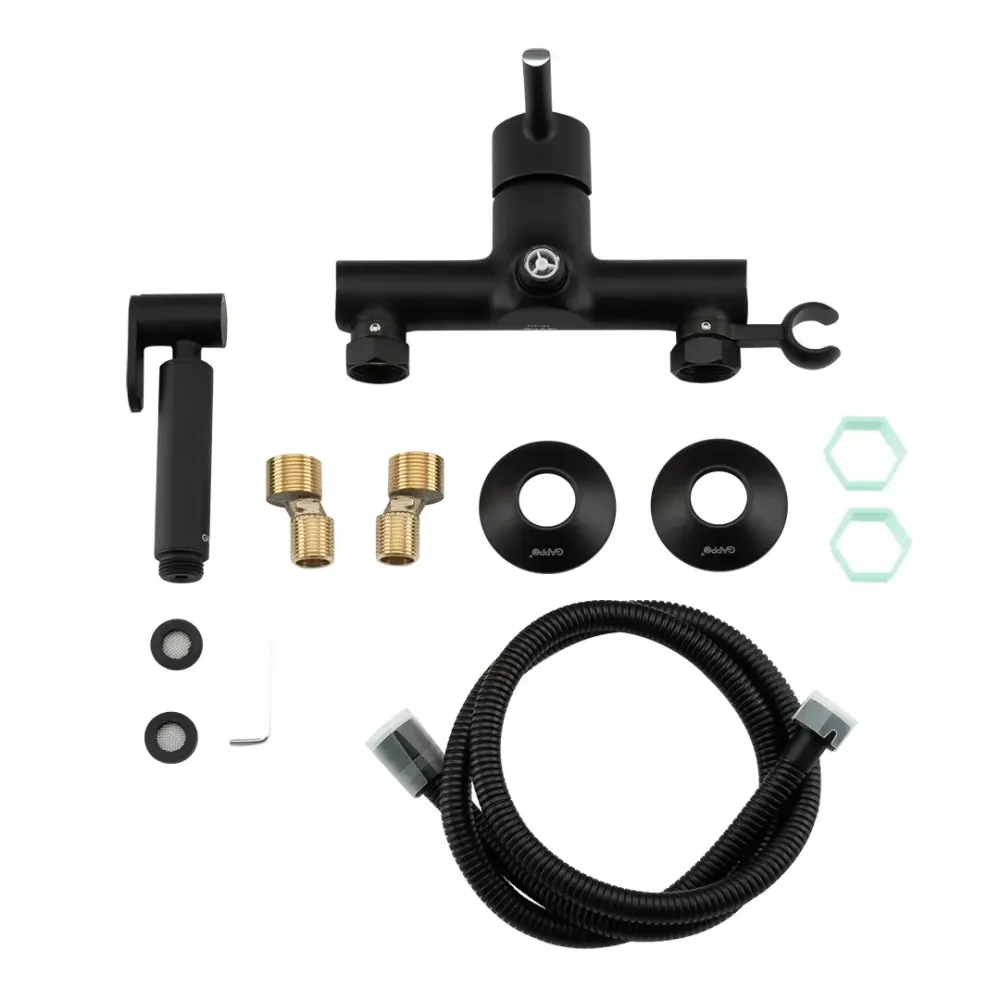 Гігієнічний душ із змішувачем GAPPO G2003-6 чорний/хром Київ - фото 7