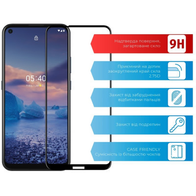 Стекло защитное ACCLAB Full Glue Nokia 5.4 (1283126510809) Винница - изображение 2
