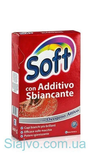 Soft con Additivo Sbiancante Пятновыводитель кислородный для белых вещей 600 гр Львов - изображение 1