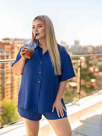 Костюм женский шорты и рубашка Costa 42-44, Джинс Киев