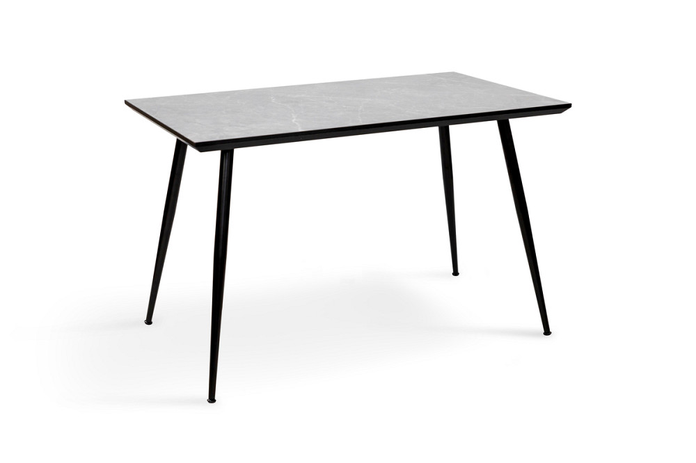 Стіл Торнадо, 120*70, чорний/MDF сірий бетон Київ - фото 1