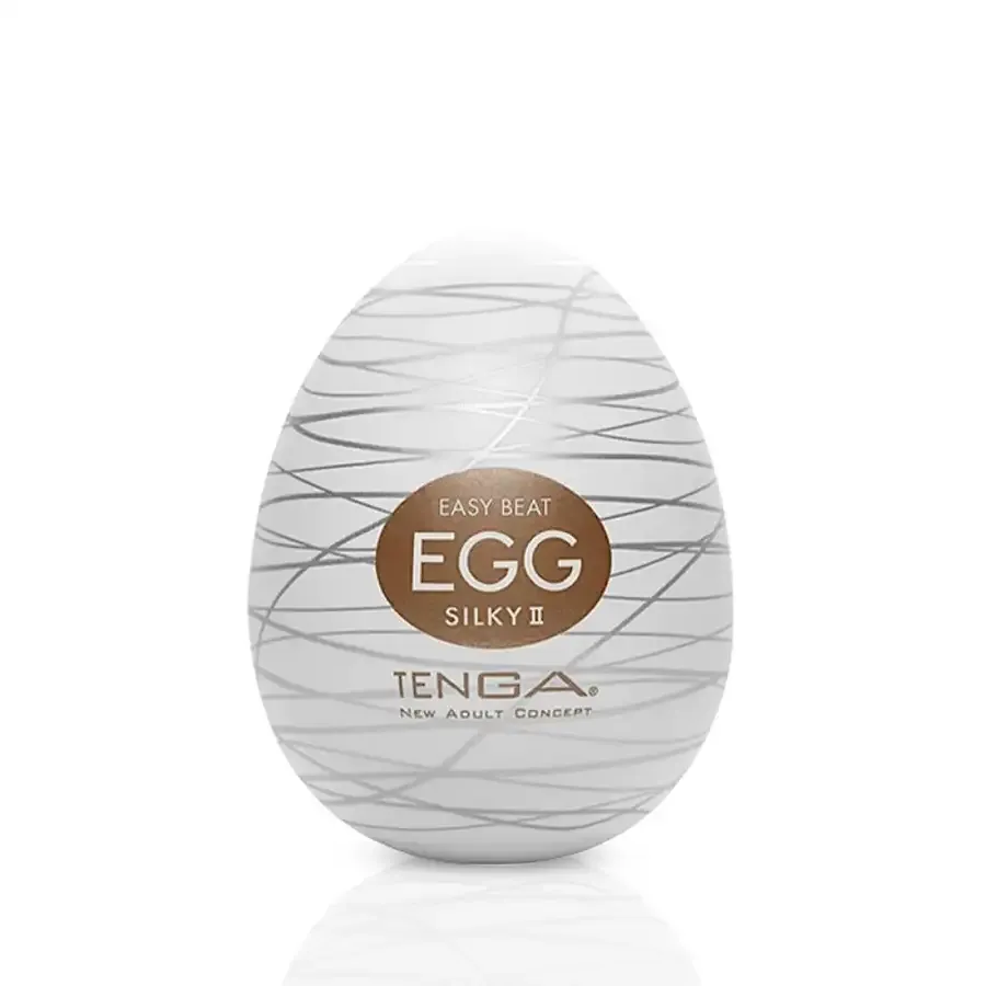 Мастурбатор-яйце Tenga Egg Silky II з рельєфом у вигляді павутини Львов - изображение 1