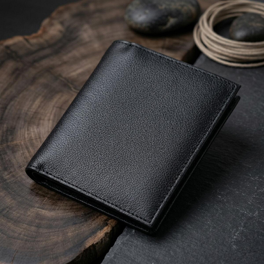 Удобный женский кошелек с монетницей из натуральной кожи ST Leather 22711 Черный Киев - изображение 14