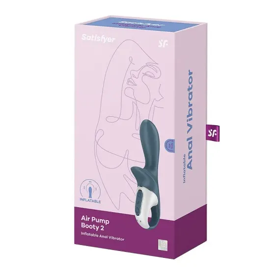 Анальний вібратор надувний Satisfyer Air Pump Booty 2 Львів