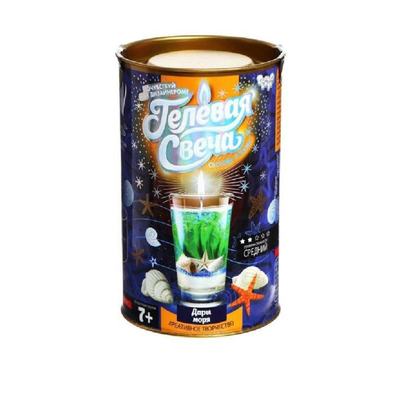 Гелева свічка своїми руками GS-01 в тубусі  Дари моря Вінниця