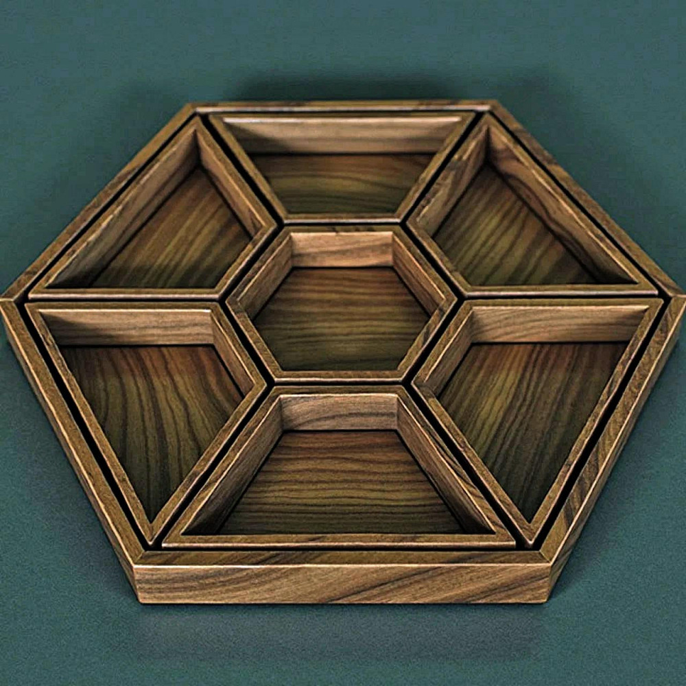 Менажниця дерев'яна "Нітера" кориця Миколаїв - фото 1