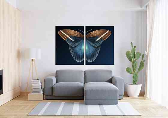 Модульная картина в гостиную / спальню  Метелик  TLV-2_005 Київ