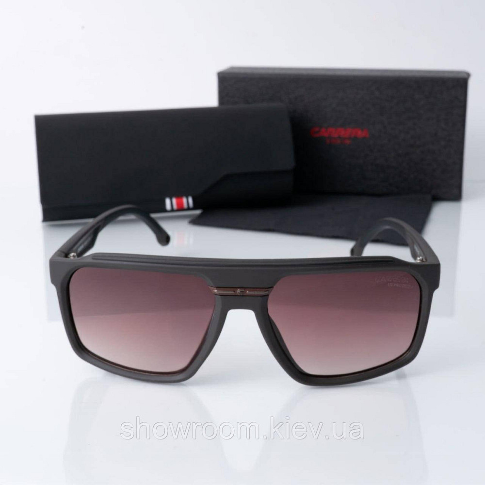 Окуляри маска сонячні чоловічі Carrera (400) коричневі Київ - фото 2