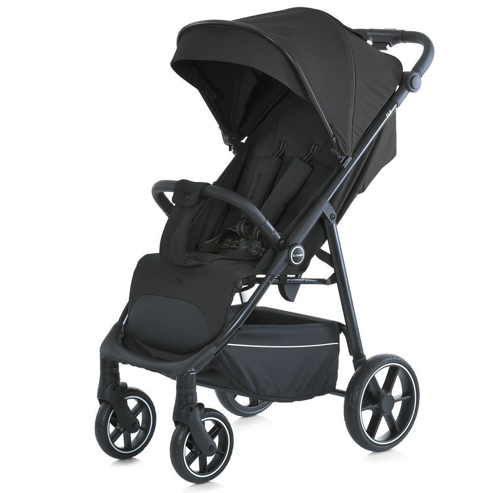 Коляска дитяча El Camino FIJI Black прогулянкова з москітною сіткою та чохлом на ніжки Чорна (ME 1113-2) Чернигов - изображение 1