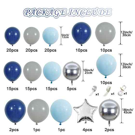 Набор воздушных шаров латексных для декорации праздничной фотозоны дня рождения,торжественных декор мероприятий Каменец-Подольский