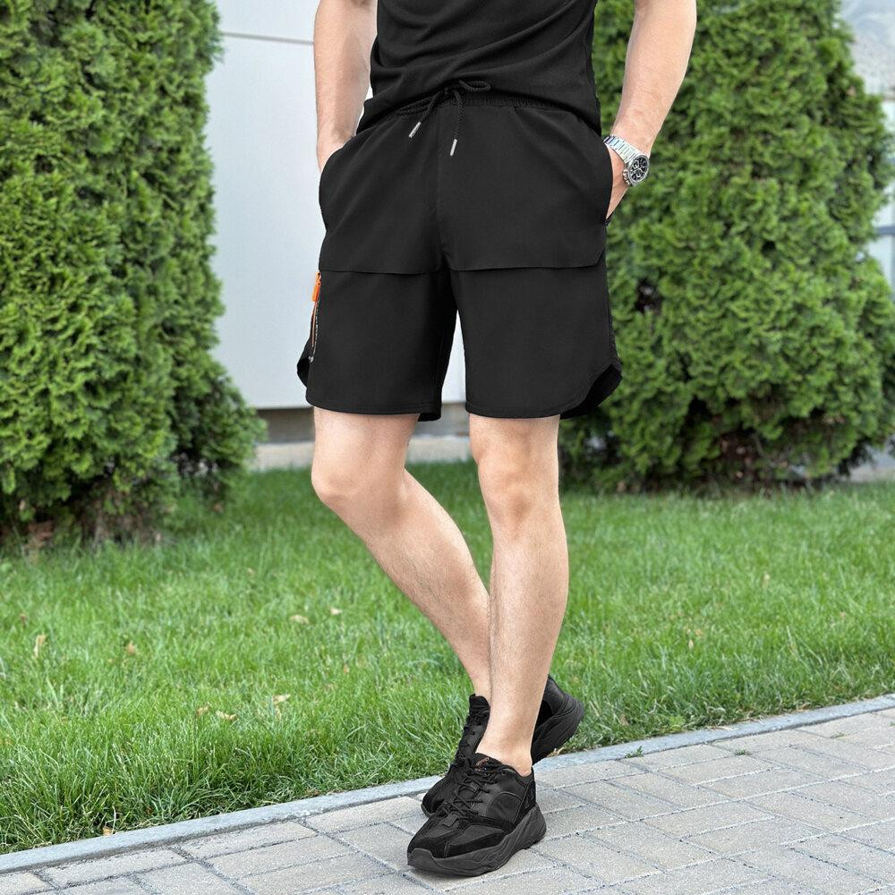 Спортивні чоловічі чорні шорти Pobedov Viter Київ - фото 10