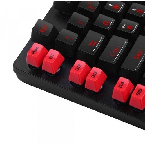 Клавиатура игровая Redragon Yaksa K505 USB UKR (7 цветов) + 26 кнопок Черный Винница