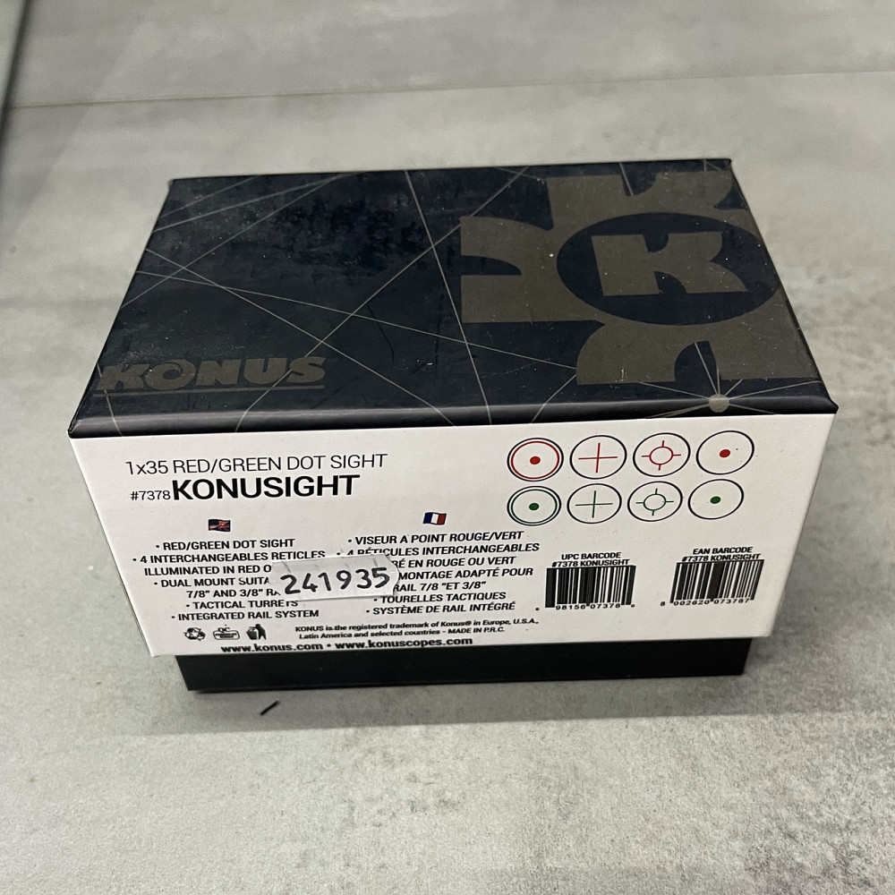 Коллиматорный прицел KONUS KONUSIGHT 1x35 (4МОА), крепление: на планку Вивер (7/8”), ласточкин хвост Solmir Киев - изображение 7