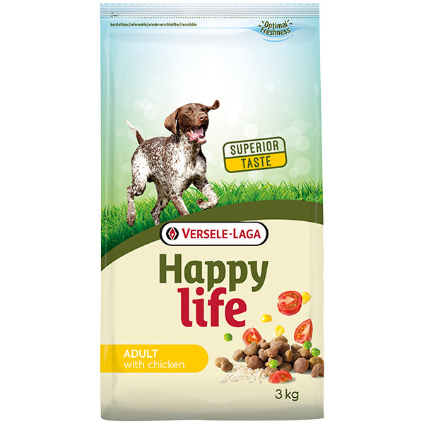Happy Life Adult with Chicken ХЕППІ ЛАЙФ З КУРКОЮ сухий преміум корм для собак усіх порід Київ - фото 1