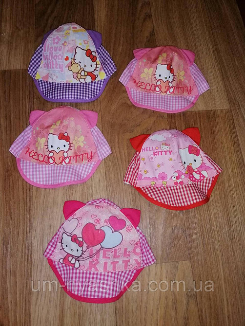 Кепка панамка детская с ушками хлопковая кепка с котиком Кривой Рог - изображение 9