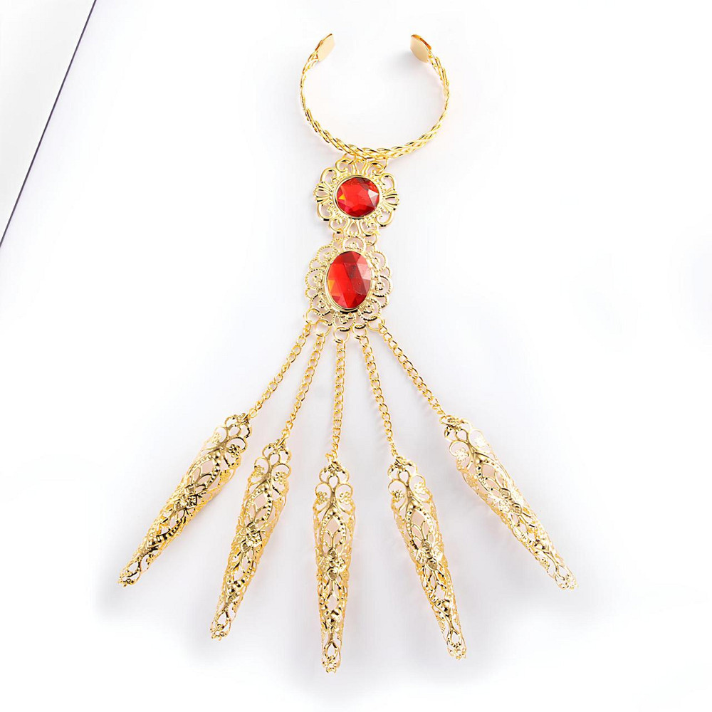 Слейв браслет RESTEQ — індійська прикраса на руку у східному стилі, золотий колір, 30 см Київ - фото 4