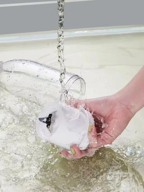 Портативный беспроводной мини блендер для смузи Prime Sport FRESH JUICE - 350 мл, розовый Киев - изображение 6