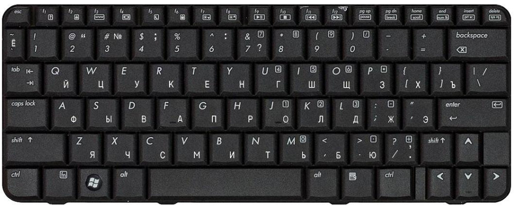 Клавиатура для ноутбука HP Presario (B1200) Black, RU Вінниця - фото 2