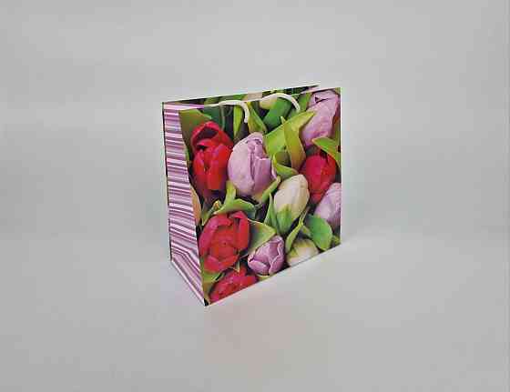 Пакет бумажный подарочный квадратный 23*24*10(артKV-053) (12 шт) Харьков