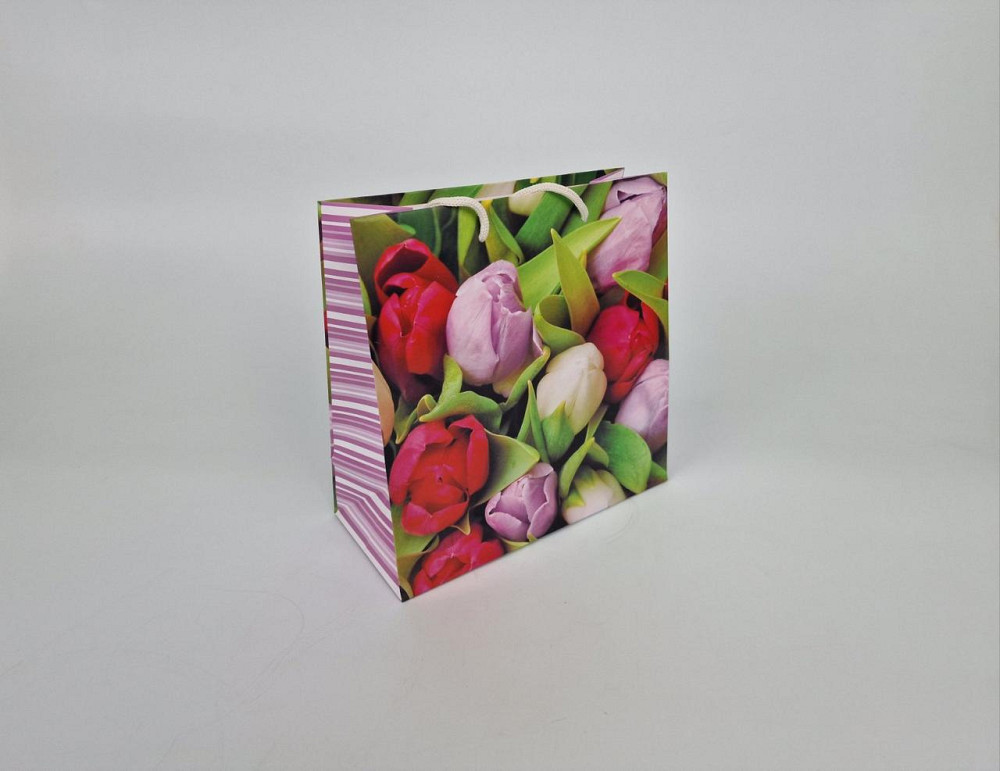 Пакет бумажный подарочный квадратный 23*24*10(артKV-053) (12 шт) Харьков - изображение 1