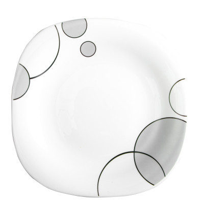 Тарелка Vittora Square Сірі Бульбашки Обідня 24 см (V-240Sgb) Винница - изображение 1