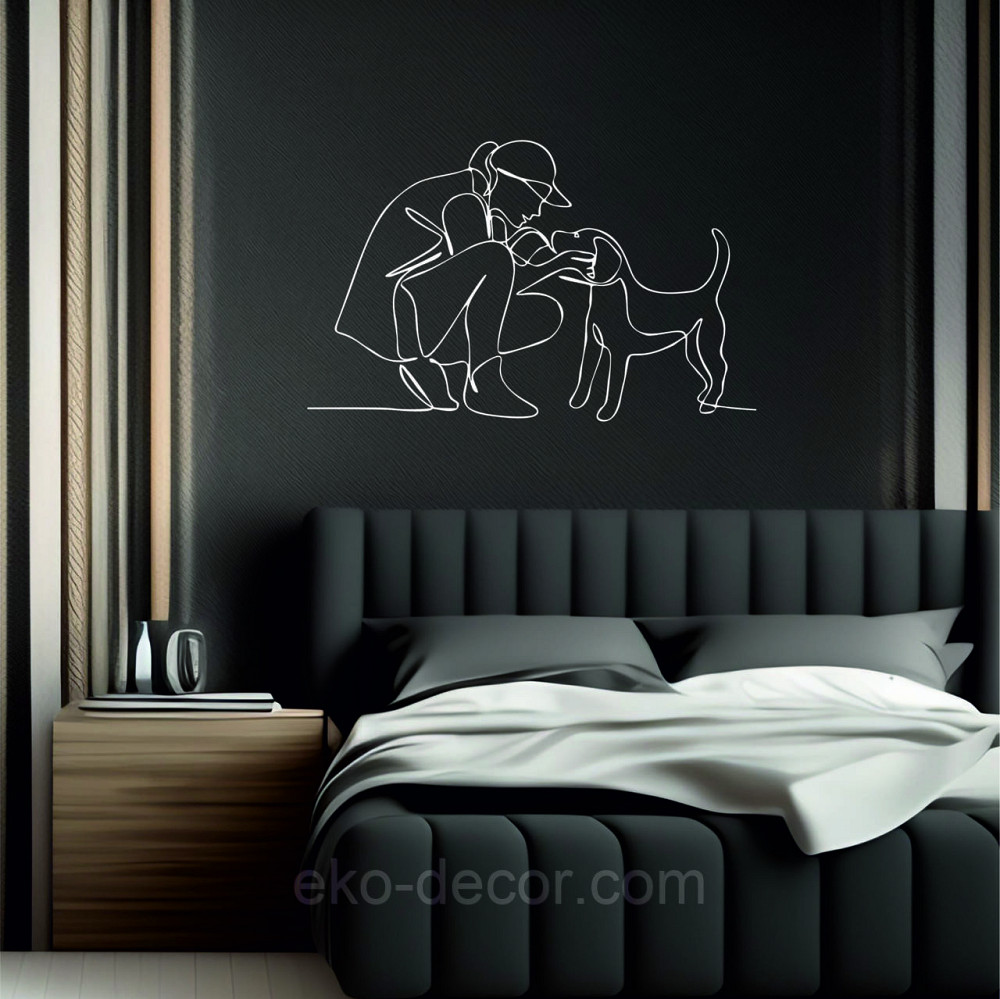 Декоративное настенное Панно «Друг» Декор на стену 50*31 см, Белый Киев - изображение 7