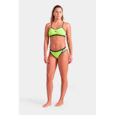 Купальник Arena Icons Bikini Cross Back Solid 005037-660 Салатовий 44 (3468337529279) Вінниця