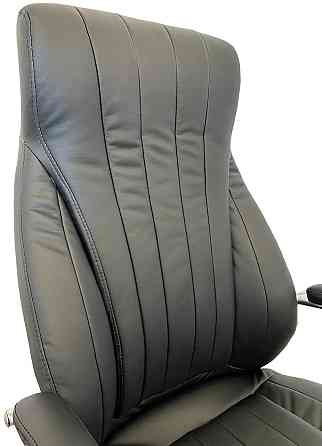 Офісне крісло керівника Tehforward Perun хром Anyfix Чорний Дніпро