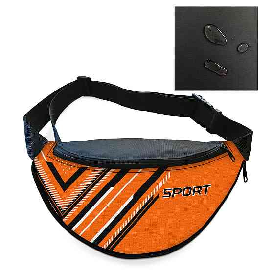 Сумка-бананка Sport чоловіча/жіноча спортивна 32×16 см з розширювачем поясна сумка або сумка через плече (3758) Київ