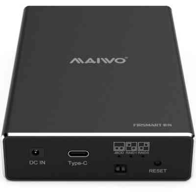 Кишеня зовнішня Maiwo 2*HDD 2.5&quot; SATA/SSD up to 9.5mm USB3.1 GEN2 Type-C, RAID 0,1 (K25272C) Вінниця
