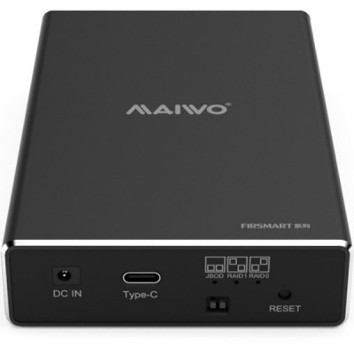Кишеня зовнішня Maiwo 2*HDD 2.5&quot; SATA/SSD up to 9.5mm USB3.1 GEN2 Type-C, RAID 0,1 (K25272C) Вінниця - фото 1