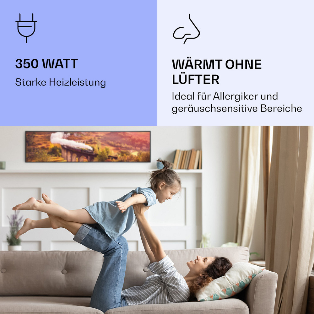 Wonderwall Air Art Интеллектуальный инфракрасный обогреватель 120x30 см 350 Вт 120 x 30 см | тренироваться Ровно - изображение 5