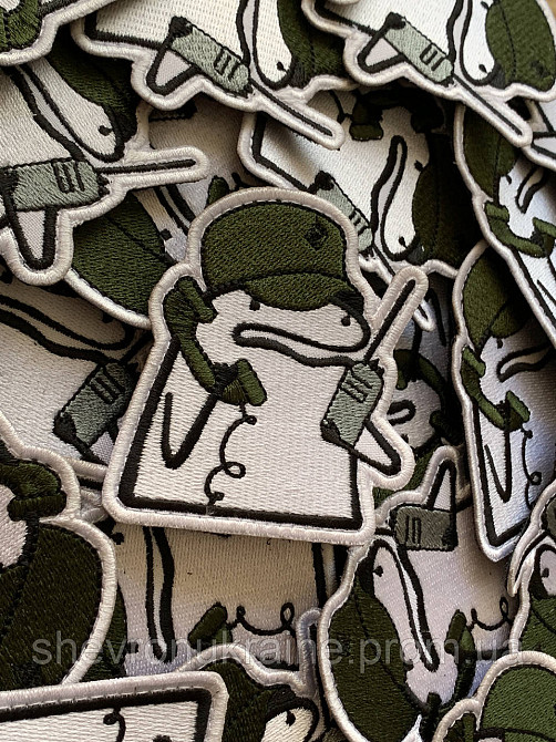 Шеврон флорк зв'язківець (Форма контурна. На липучці) Розмір 8x7.5см Київ - фото 3