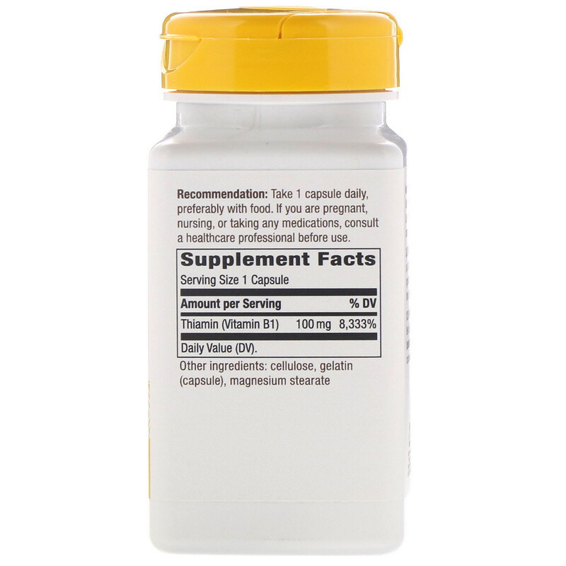 Тіамін Вітамін В1 Nature's Way Vitamin B1 100 мг 100 капсул Київ - фото 2