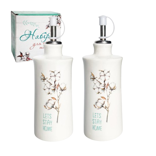 Набір пляшок для олії/оцту Бавовна 2шт 280мл S&T 700-07-18 Житомир - фото 1