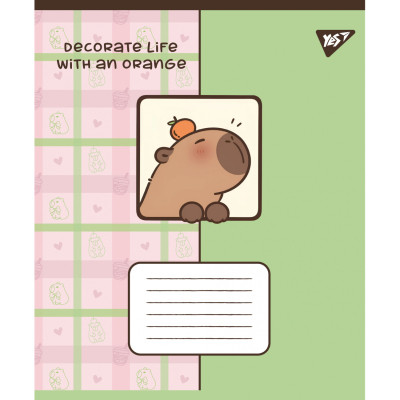 Зошит Yes Capy vibes А5 24 аркушів клітинка (767955) Вінниця - фото 3