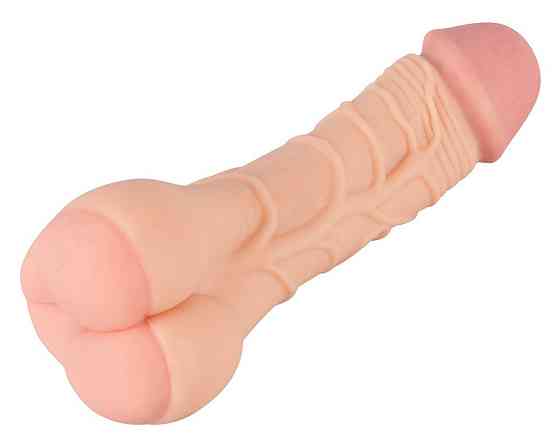 Насадка+мастурбатор - Nature Skin 2 in 1 Extension+Masturbator (+5 см) Sex Aura Киев