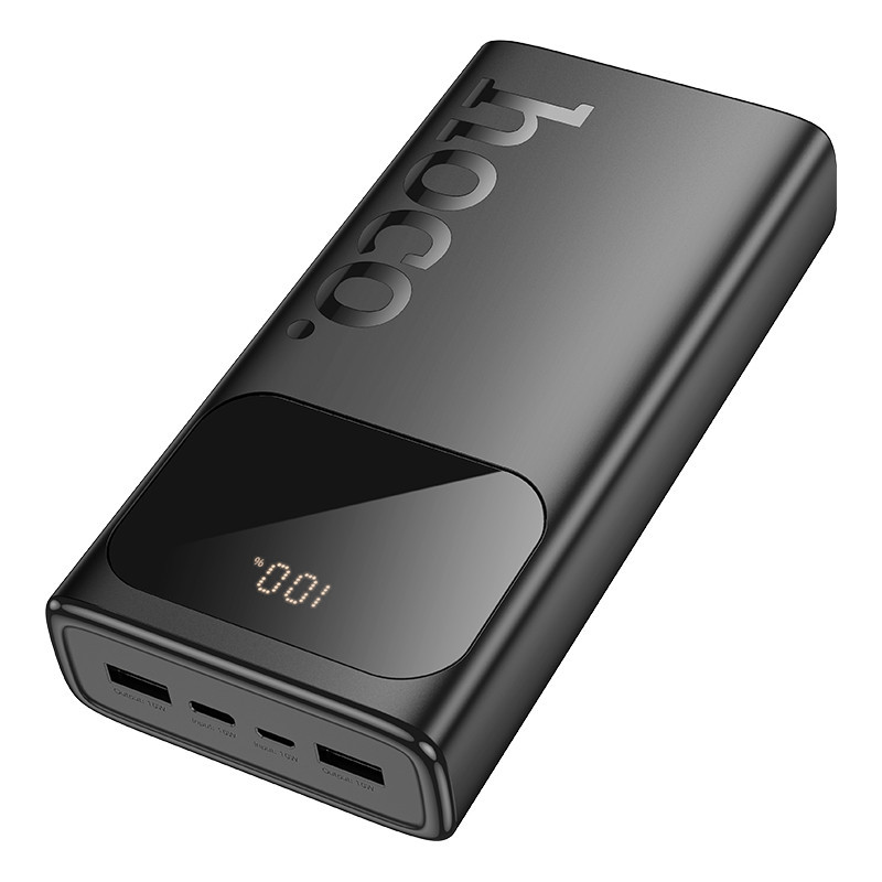 Зовнішній акумулятор HOCO J144A Hymn power bank(30000mAh) Black Київ - фото 4