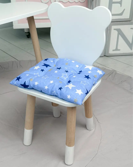 Мягкая подушка для детского стульчика, синяя Киев - изображение 2