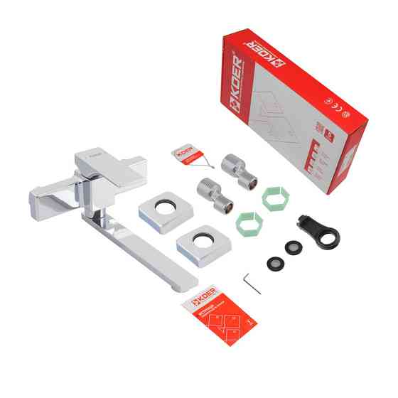 Настінний кухонний змішувач Koer KB-73010-01 хром KR3490 Харків