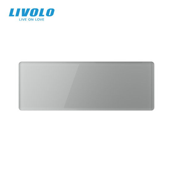 LIVOLO Рамка 3-постова порожня для трьох Х-сенсорних вимикачів (Х-Х-Х) LIVOLO, загартоване скло Коломыя