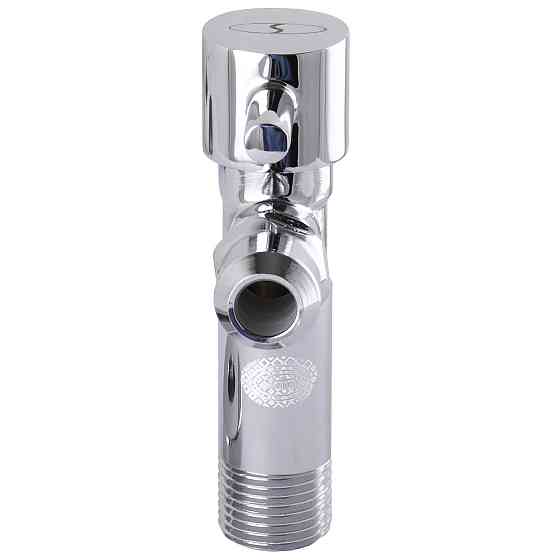 Кран полуоборотный угловой с цангой SOLOMON 1/2″х 3/8″ Lazer 7076 (000002250) Киев