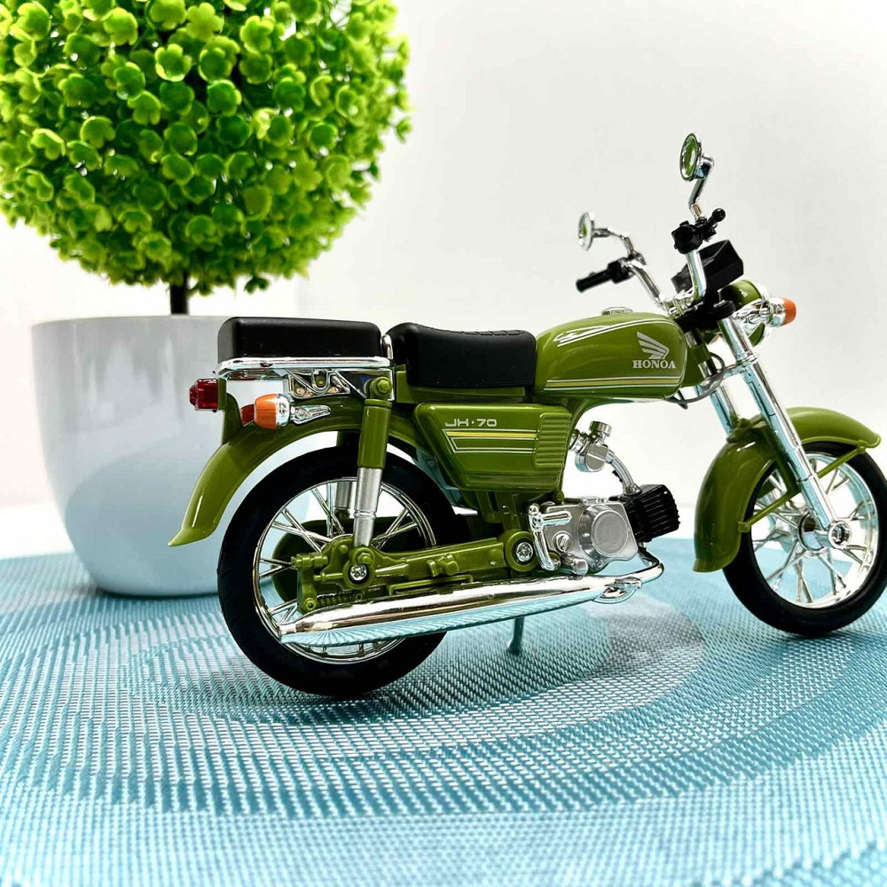 Мотоцикл металопластиковий звуки підсвічування гумові амортизація елементи 1:12 Зелений (BG 68-765) Чернігів - фото 4