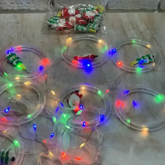 Xmas штора Кольца с фигурами 3m*70cm 110L M Мультицветная Коломия