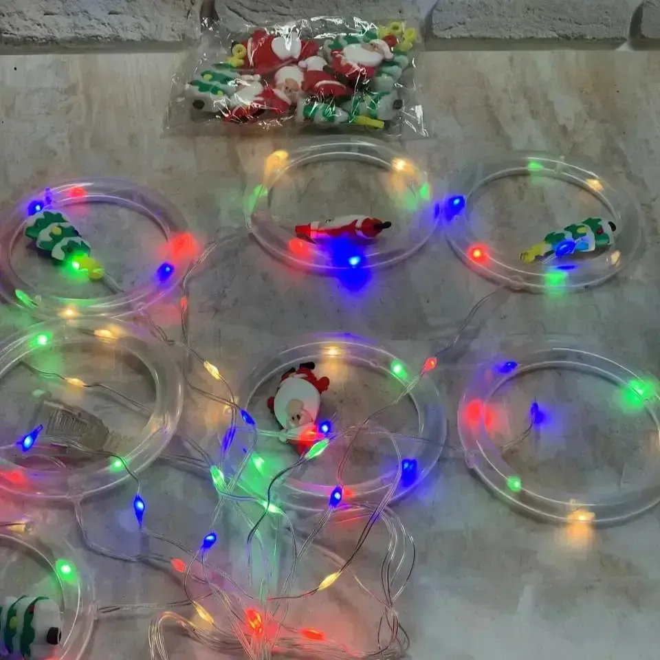 Xmas штора Кольца с фигурами 3m*70cm 110L M Мультицветная Коломия - фото 2